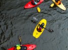 Kayaks in River